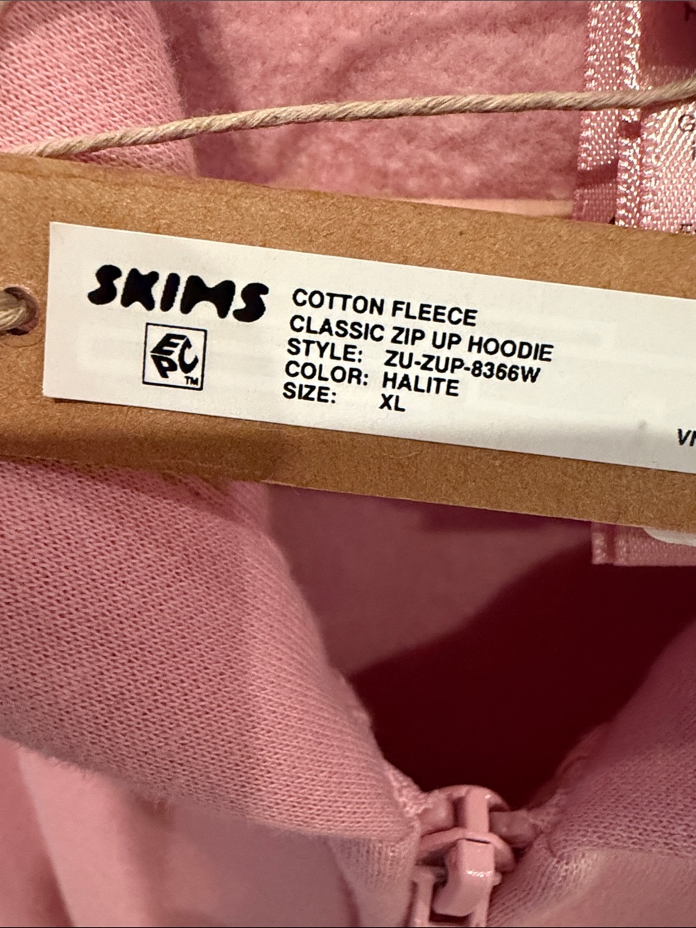 Skims classic Zip hoodie fleece XL - Picture 2 of 4